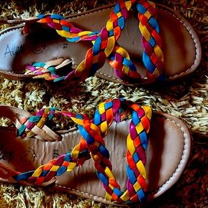 Mexican Colorful Leather Sandals